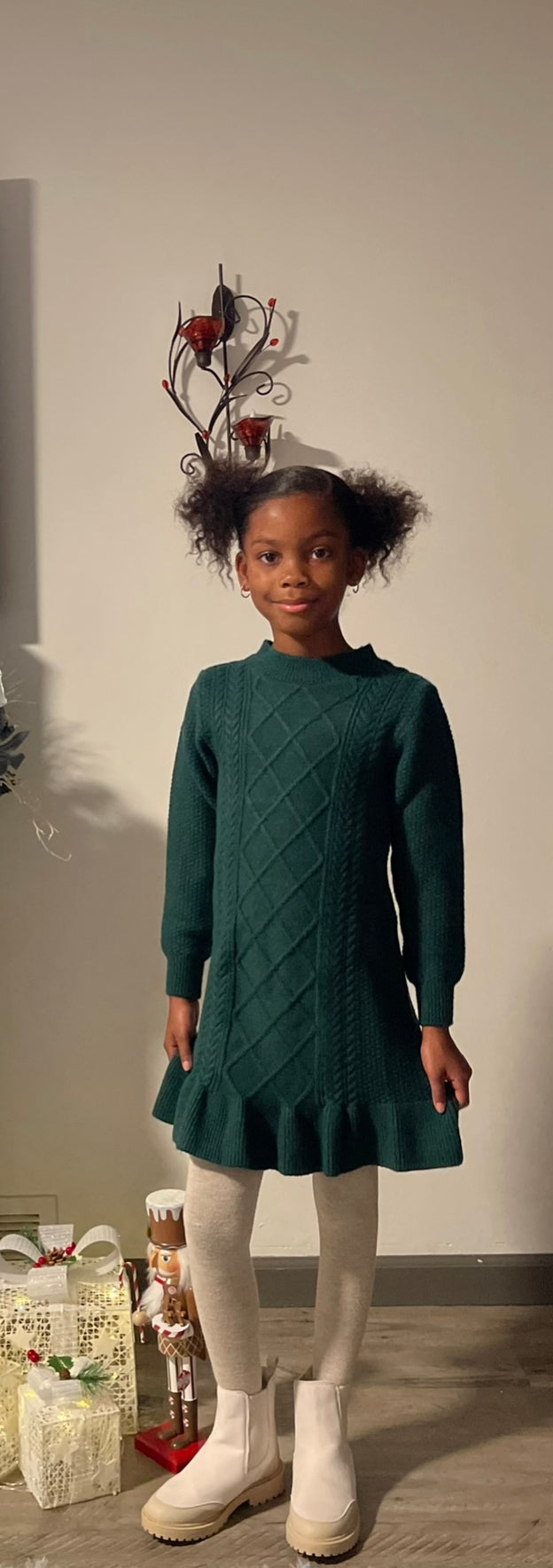 Green Sweater Dress